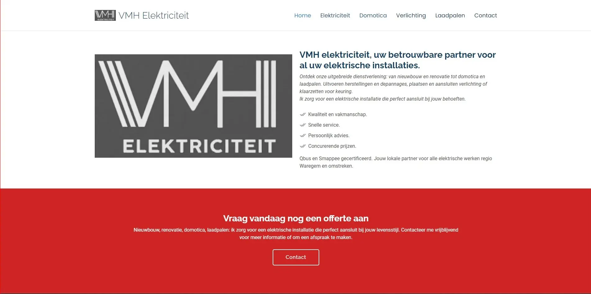 Website VMH Elektriciteit